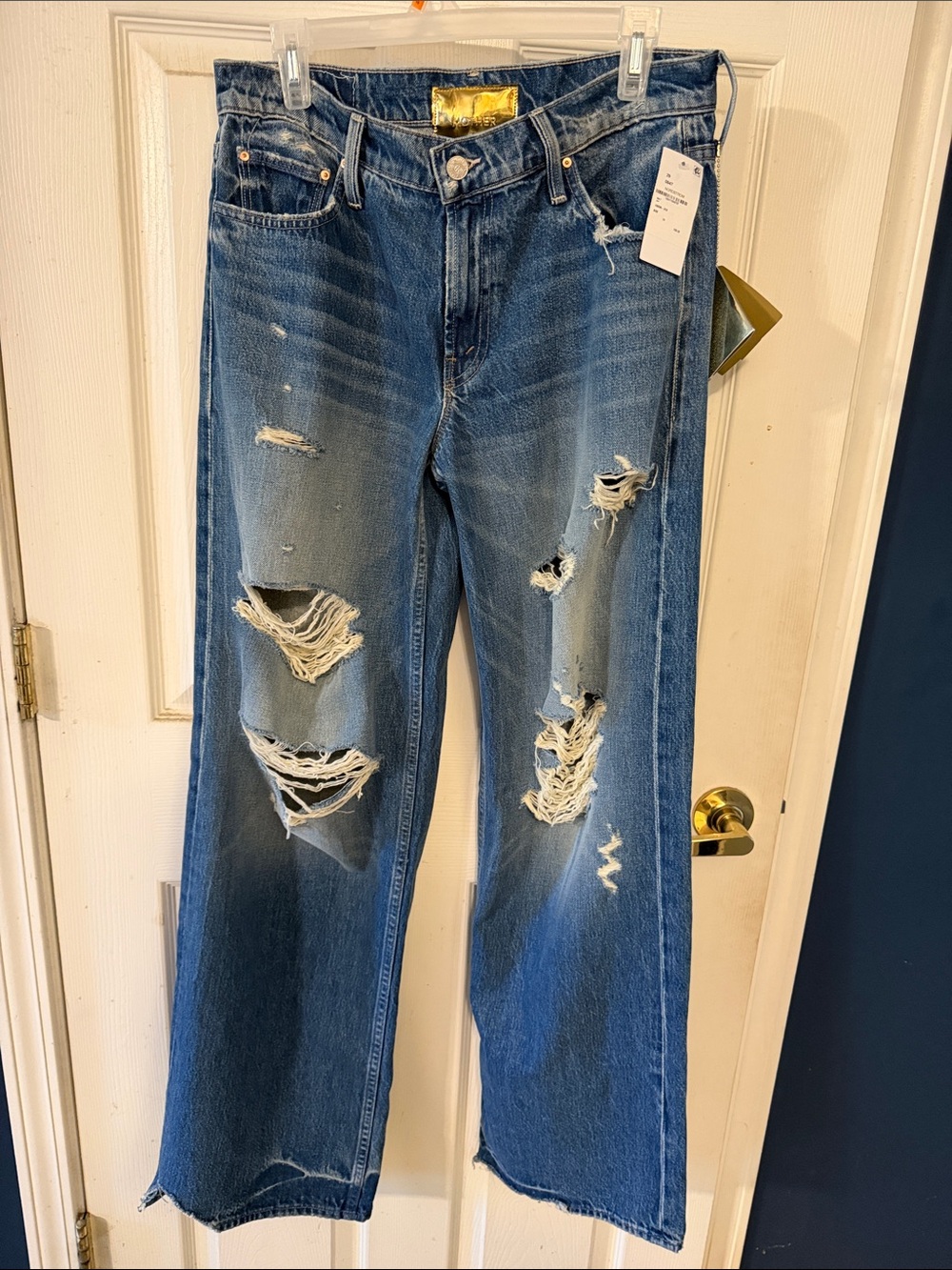 NWT MOTHER Superior Down Low Spinner jeans